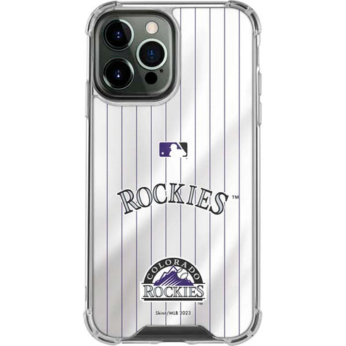 MLB Colorado Rockies Home Jersey iPhone 15 Pro Max Clear Case