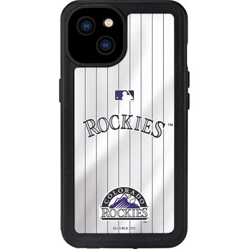 MLB Colorado Rockies Home Jersey iPhone 15 Plus Waterproof Case