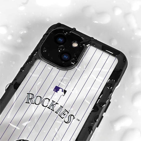 MLB Colorado Rockies Home Jersey iPhone 15 Plus Waterproof Case