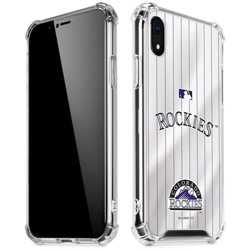 MLB Colorado Rockies Home Jersey iPhone XR Clear Case