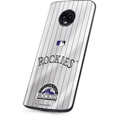 MLB Colorado Rockies Home Jersey Moto G6 Skin
