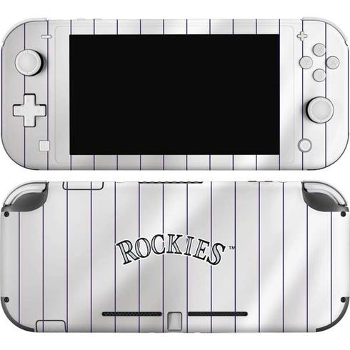 MLB Colorado Rockies Home Jersey Nintendo Switch Lite Skin