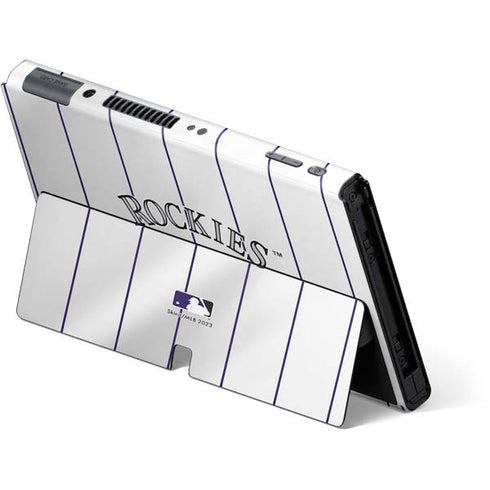MLB Colorado Rockies Home Jersey Nintendo Switch OLED (2021) Skin