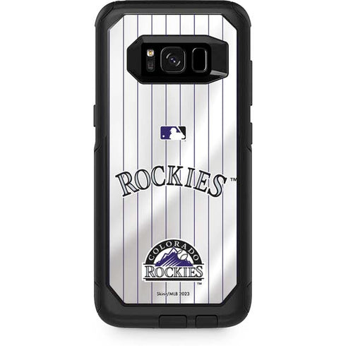 MLB Colorado Rockies Home Jersey Otterbox Commuter Galaxy Skin