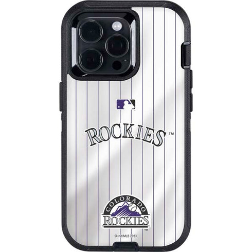 MLB Colorado Rockies Home Jersey Otterbox Defender iPhone Skin