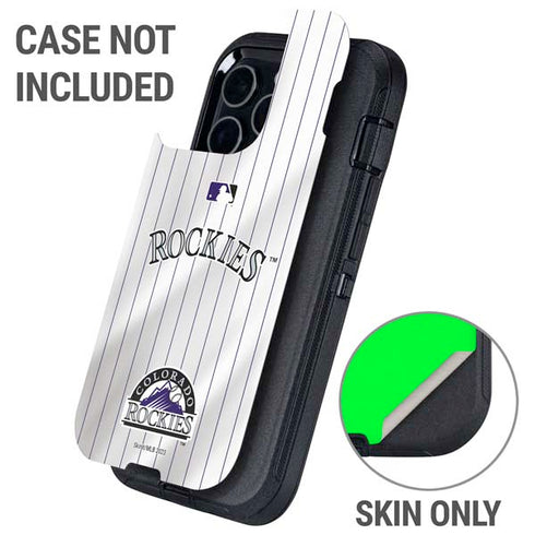 MLB Colorado Rockies Home Jersey Otterbox Defender iPhone Skin