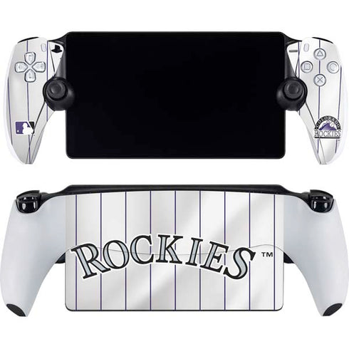 MLB Colorado Rockies Home Jersey PlayStation Portal Remote Player Skin