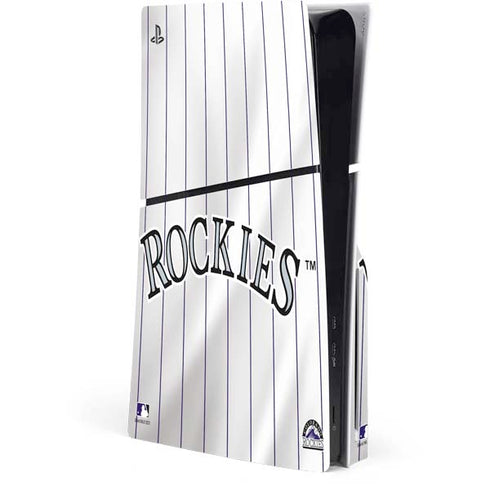 MLB Colorado Rockies Home Jersey PS5 Slim Disk Console Skin
