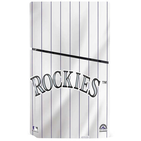 MLB Colorado Rockies Home Jersey PS5 Slim Disk Console Skin