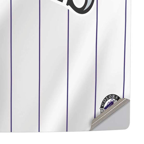 MLB Colorado Rockies Home Jersey PS5 Slim Disk Console Skin