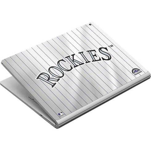 MLB Colorado Rockies Home Jersey Surface Book Skin