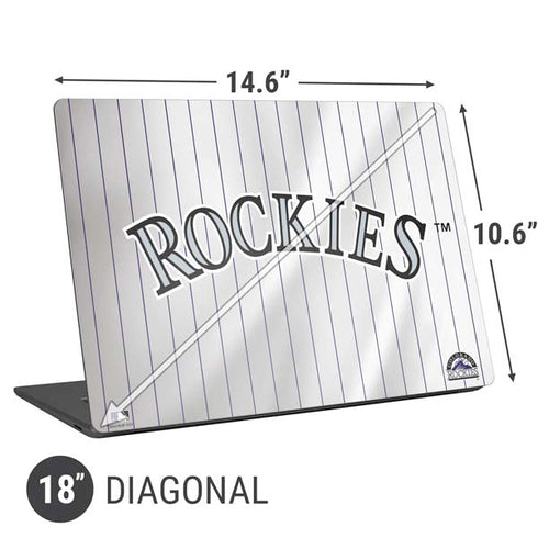 MLB Colorado Rockies Home Jersey Universal Laptop 18in (14.6 x 10.6in) Skin