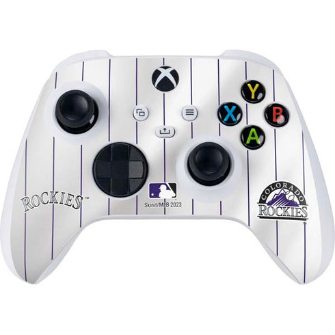 MLB Colorado Rockies Home Jersey Xbox Series S Controller Skin
