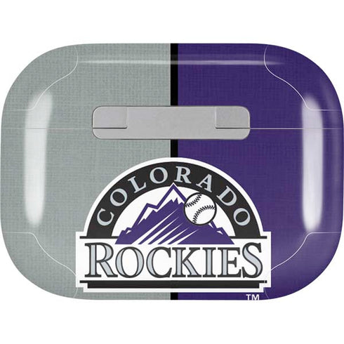 MLB Colorado Rockies Split AirPods Pro 2nd Gen Skin