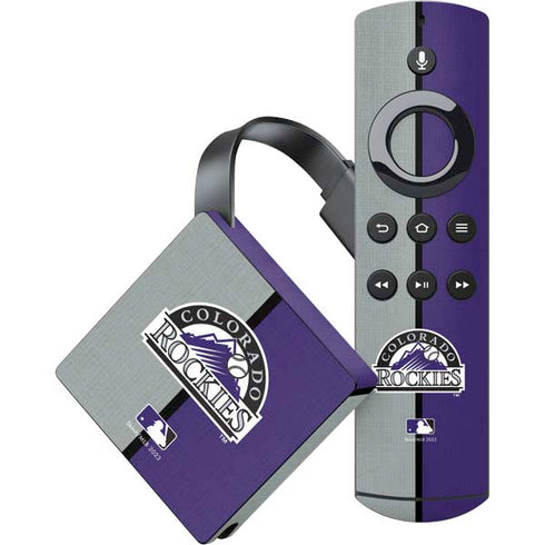 MLB Colorado Rockies Split Amazon Fire TV Skin