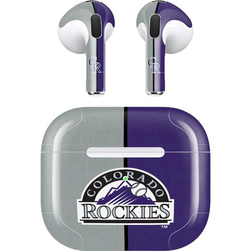 MLB Colorado Rockies Split Apple AirPods (3rd Gen 2021) Skin