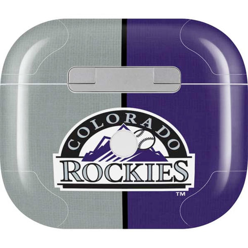 MLB Colorado Rockies Split Apple AirPods (3rd Gen 2021) Skin