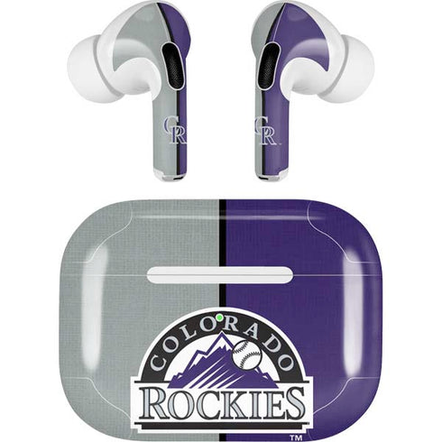 MLB Colorado Rockies Split Apple AirPods Pro Skin