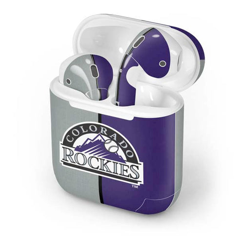 MLB Colorado Rockies Split Apple AirPods Skin