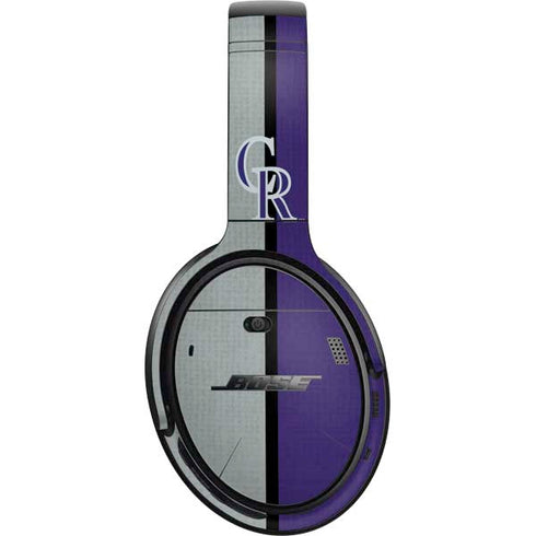 MLB Colorado Rockies Split Bose QuietComfort 35 Headphones Skin