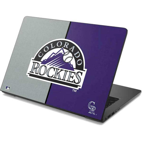 MLB Colorado Rockies Split Dell Chromebook Skin