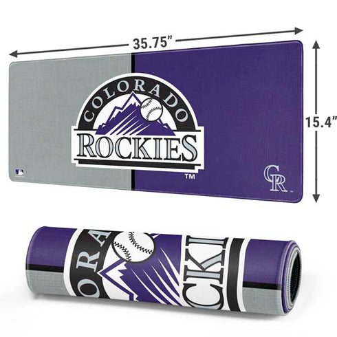 MLB Colorado Rockies Split Gaming Mouse Pad