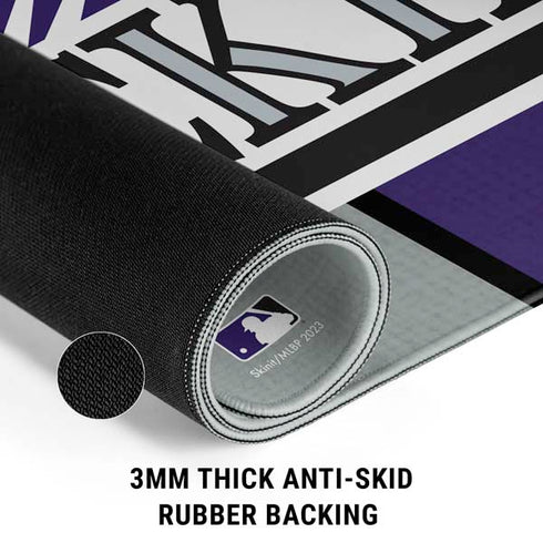 MLB Colorado Rockies Split Gaming Mouse Pad