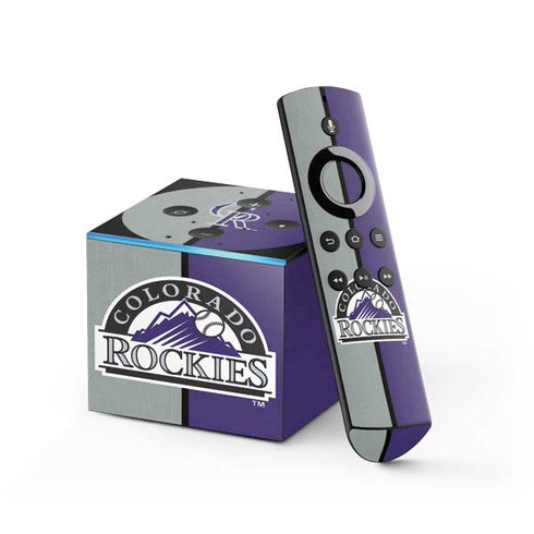 MLB Colorado Rockies Split Fire TV Cube Skin