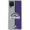 MLB Colorado Rockies Split Galaxy A12 Clear Case