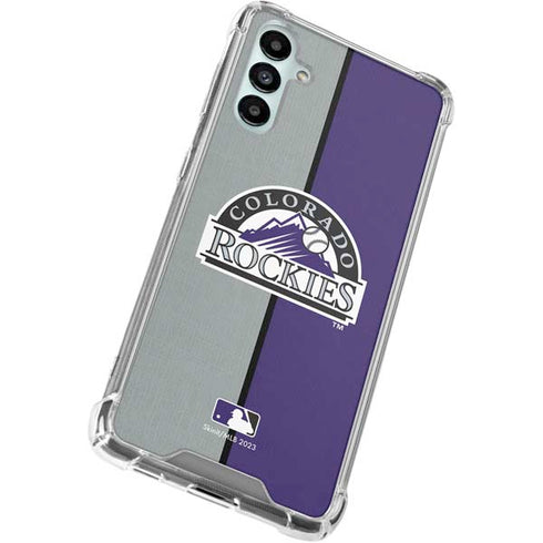 MLB Colorado Rockies Split Galaxy A15 5G Clear Case