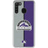 MLB Colorado Rockies Split Galaxy A21 Clear Case