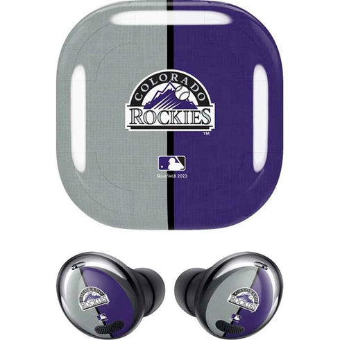 MLB Colorado Rockies Split Galaxy Buds Pro Skin