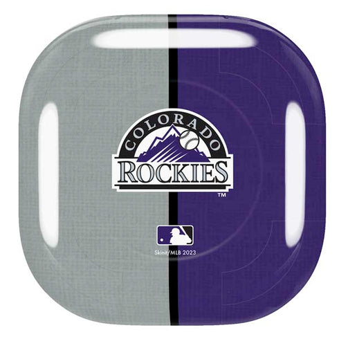 MLB Colorado Rockies Split Galaxy Buds Pro Skin