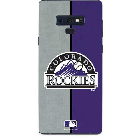 MLB Colorado Rockies Split Galaxy Note 9 Skin