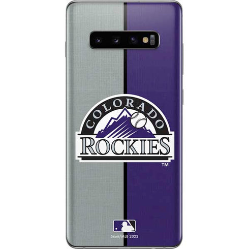 MLB Colorado Rockies Split Galaxy S10 Plus Skin