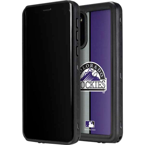 MLB Colorado Rockies Split Galaxy S20 Plus Waterproof Case