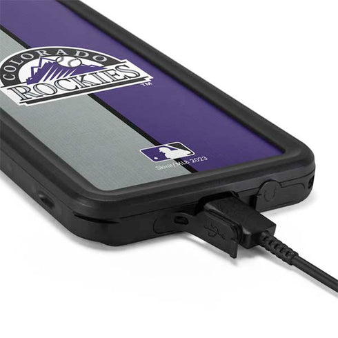 MLB Colorado Rockies Split Galaxy S20 Plus Waterproof Case