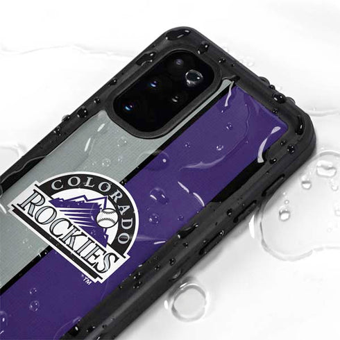 MLB Colorado Rockies Split Galaxy S20 Plus Waterproof Case