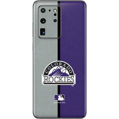 MLB Colorado Rockies Split Galaxy S20 Ultra 5G Skin