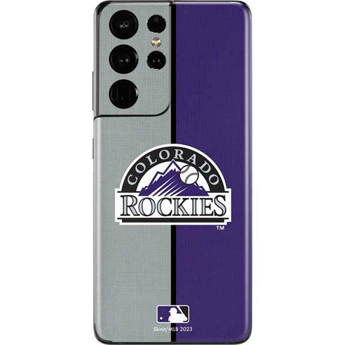 MLB Colorado Rockies Split Galaxy S21 Ultra 5G Skin