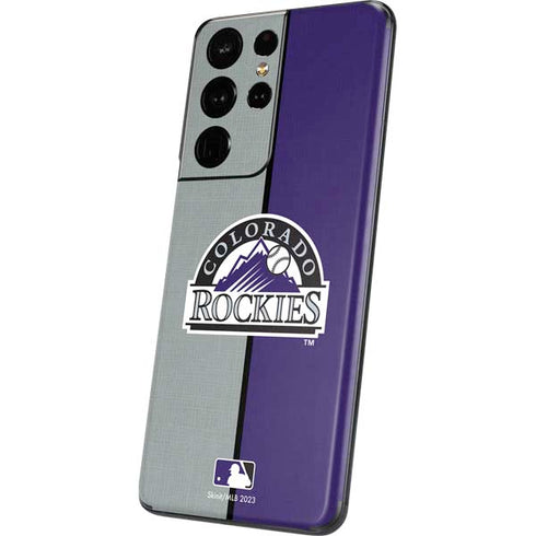 MLB Colorado Rockies Split Galaxy S21 Ultra 5G Skin