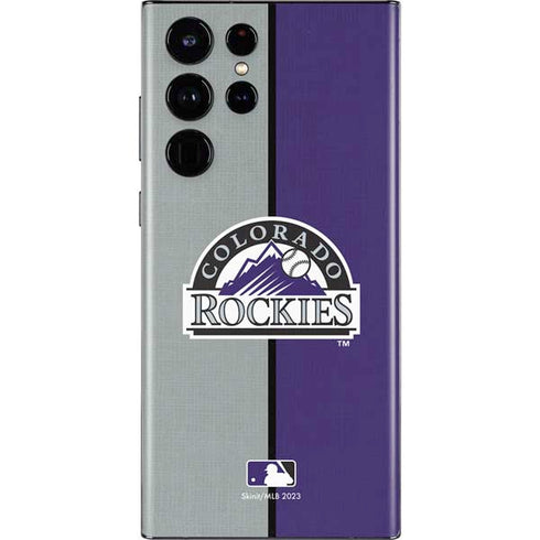 MLB Colorado Rockies Split Galaxy S22 Ultra Skin