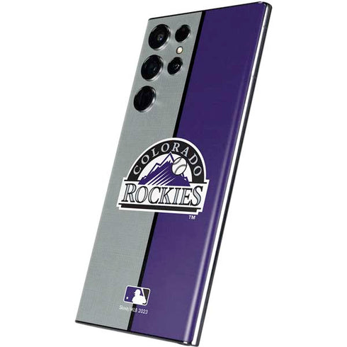 MLB Colorado Rockies Split Galaxy S22 Ultra Skin