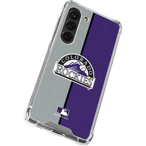 MLB Colorado Rockies Split Galaxy S23 Clear Case