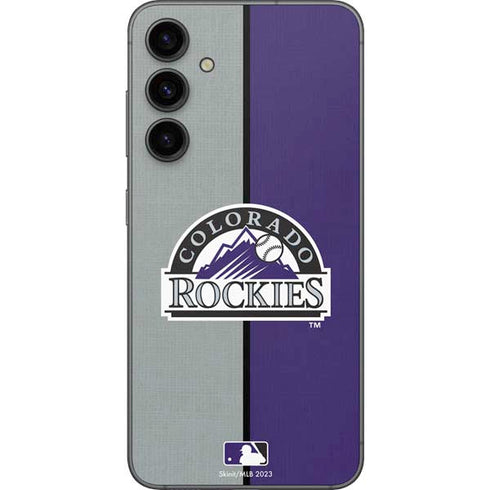MLB Colorado Rockies Split Galaxy S23 FE Skin