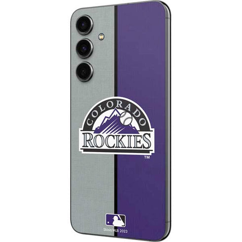 MLB Colorado Rockies Split Galaxy S23 FE Skin