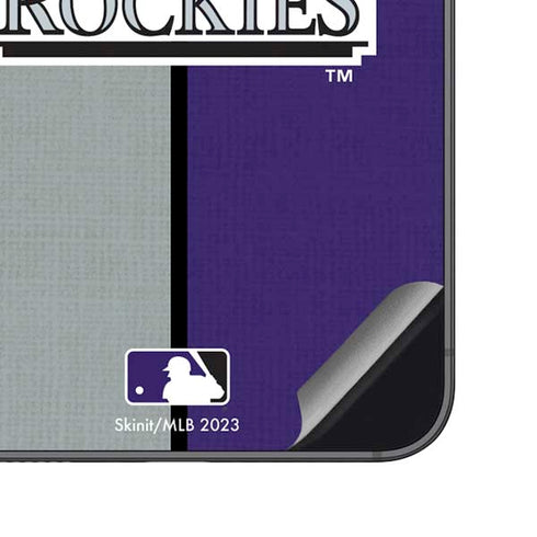 MLB Colorado Rockies Split Galaxy S23 FE Skin