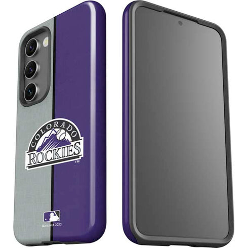 MLB Colorado Rockies Split Galaxy S23 Plus Pro Case