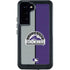 MLB Colorado Rockies Split Galaxy S23 Plus Waterproof Case