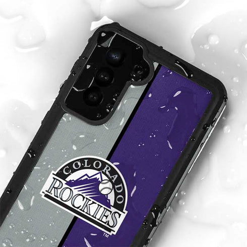 MLB Colorado Rockies Split Galaxy S23 Waterproof Case